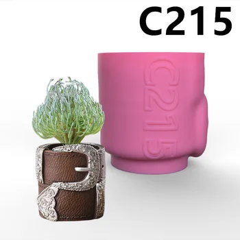 Силиконова форма на Класическата форма колан саксия държач за писалка за сукуленти DIY Производство на смоли бетонова ваза кактус силиконова форма за домашен декор