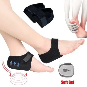 Силиконовата възглавница гел за ток на коляното, заглушителен накладки за обувки, когато подошвенных фасциитных болката в разклонения, овлажняващи и защитни вложки за грижа за краката