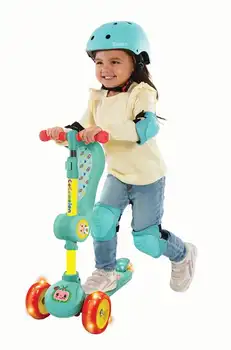 Скутер с подсветка на колела и Конвертируеми Седалка за момчета и Момичета на възраст от 3 години, Скутер за деца Pro скутер, скутери за възрастен, Дете scoo