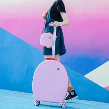 Скъпа кратко пътуване, скъпа чанта + фабрика за багаж с колела, брендовый женски пътен борда на самолета, висококачествен куфар