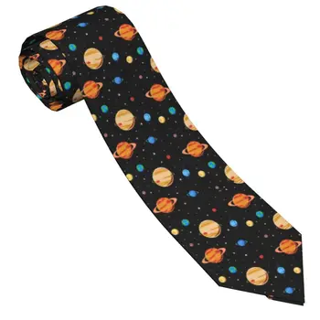 Сладък планетата космическото пространство вратовръзка Унисекс полиестер 8 см звездното небе и сладък чужди вратовръзки на врата мъжки фини аксесоари за ризи