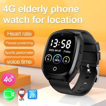 Смарт часовници 4G за възрастните хора, GPS тракер, монитор на сърдечната честота, сигурност, SOS аларма, GPS СРЕЩА, WIFI местоположение за IOS и Android