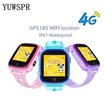 Смарт часовници Детски GPS Тракер часовници 4G IP67 Водоустойчив GPS СРЕЩА WIFI Позициониране на Камера за видеоразговори Детски Интелигентни GPS Часовници DF33