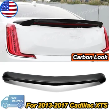 Спойлер на задното крило на багажника в V-метафорично стил, изработени от въглеродни влакна за Cadillac XTS 2013-2017