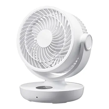 Термо преносим вентилатор за циркулация на въздуха за домашния офис, тенис на тих безжичен малък електрически вентилатор