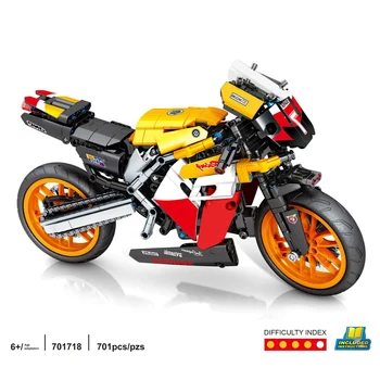 Технически Автомобил Мотоциклет Hondas CB190R Градивен елемент на Японската Модел на Двигателя на Мотоциклет Парна Монтаж на Тухлена Колекция от Играчки За Подарък