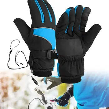 Топли ветроупорен велосипедни ръкавици с моторизирани, USB, ръкавици с топъл, мотоциклетни ръкавици, топло за ръце