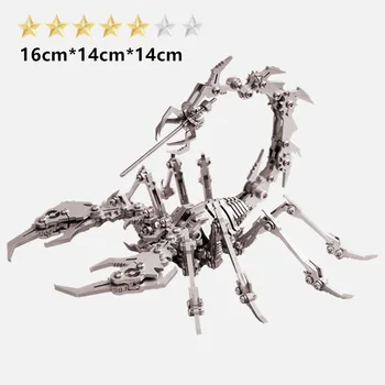 Триизмерен модел на пъзел 3D Scorpion от неръждаема стомана - Вълнуваща играчка и коллекционный предмет, който е подходящ за детски подаръци