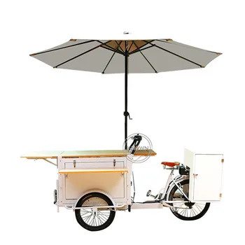 Триколка товар под наем с хладилник за студени напитки, за наем, електрическа количка за сладолед, количка за вендинга, Триколка за възрастни