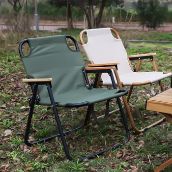 Уличен сгъваем стол, удобен автономен походный стол, стол за почивка в двора, маса за хранене, стол, стол с възможност за сгъване на облегалката, плажни столове