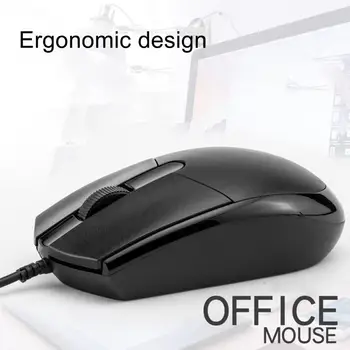 Универсален USB жичен мишката за бизнеса, офис, игрална оптична мишка с резолюция от 1200 dpi за КОМПЮТЪР, лаптоп, кабел USB-мишка с дължина 1,5 м