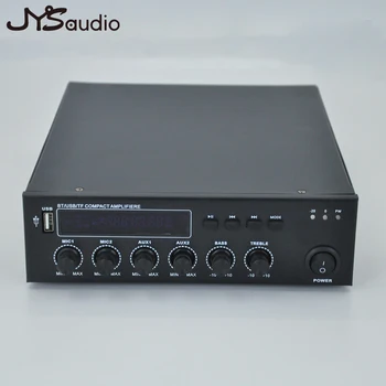 Усилвател Bluetooth PA Мощен субуфер Amplificador мощност 60 W, говорители за домашно кино, аудио стерео, 100/70, поддръжка усилвател USB AUX Mic