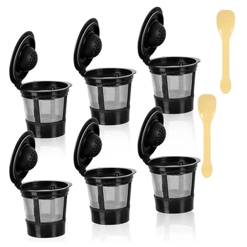 Филтри за многократна употреба за K Чаши за Keurig, Универсални филтри за кафе Kcups за еднократна употреба за K-Supreme и K-Supreme Plus за Keurig 1.0 и 2.0