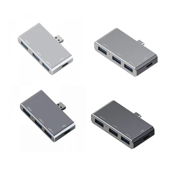 Хъб Type-C C USB Multi Сплитер 4 В 1, 4-портов Адаптер бързо зареждане USB 2.0 C1FD