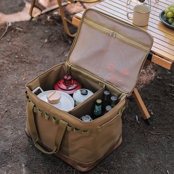 Чанта за съхранение на маршируване принадлежности на открито Чанта за храна Голямата лампа за багаж, чанта за съдове, инструмент за къмпинг, пътни чанти за пикник