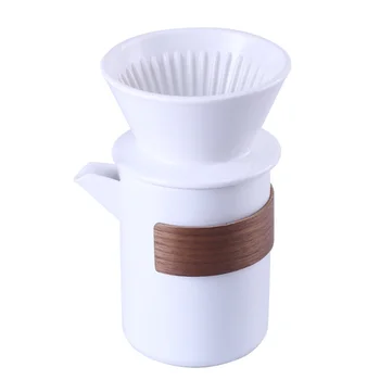 Чашата за кафе Koonan, кафе филтър за медицина пипети, кана за ракия и кафе, кафемашина за еднократна употреба, ръчно кафемашина за приготвяне на кафе, бял