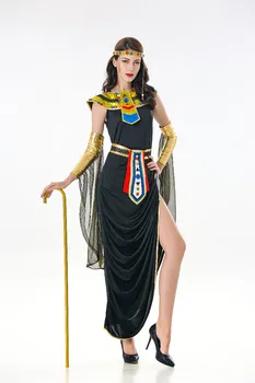 Черна секси Древна Клеопатра, cosplay, костюм на гръцката богиня на Хелоуин, женски маскарадное рокля, костюми holloween