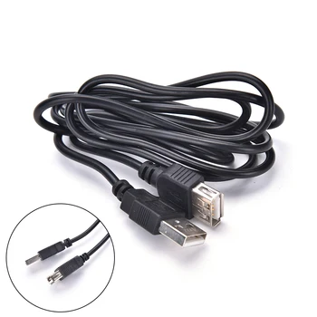 Черно удължителен кабел USB 2.0 A за мъже и жени, високоскоростен USB удължителен кабел, кабел за зареждане и пренос на данни, кабел 1,5 м